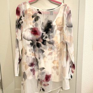 Floral tunic top